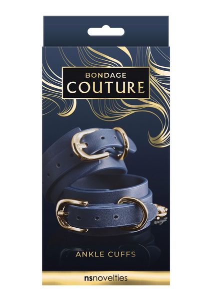 Bondage Couture Ankle Cuff Blue zdjęcie 2