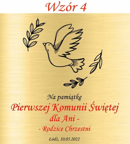 PUDEŁKO PREZENT GRAWER PAMIĄTKA PIERWSZEJ KOMUNII na Arena.pl