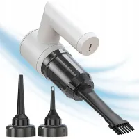 Odkurzacz bezprzewodowy samochodowy 2w1 dmuchawa końcówki usb filtr