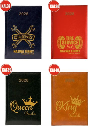 Kalendarz A5 2026 tygodniowy KSIĄŻKOWY DLA TATY NADDRUK Z IMIENIEM na Arena.pl