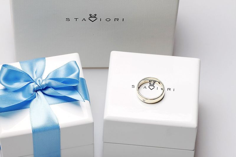 Emaga Złota obrączka OBD4079 - Diament zdjęcie 9