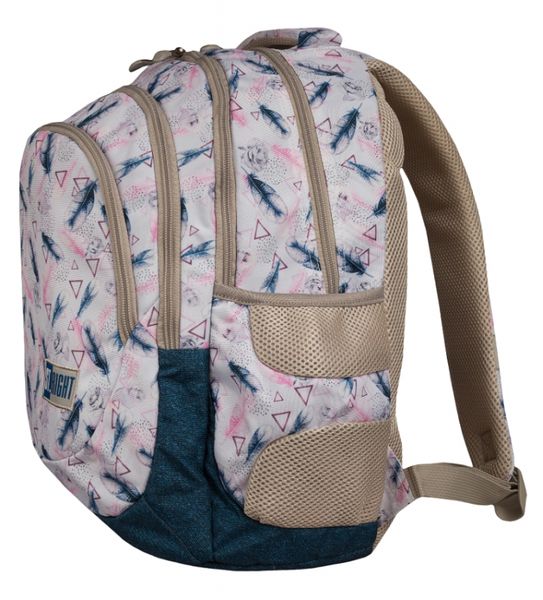 PLECAK MŁODZIEŻOWY PIÓRKA RÓŻE BP-06 ST.RIGHT 2019 zdjęcie 4