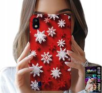 ETUI DO SAMSUNG A10 - PŁATKI ŚNIEGU, ŚNIEG, GWIAZDKI, ŚWIĘTA