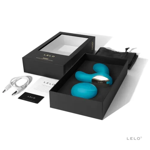 lelo hugo ocean blue - masażer do masażu prostaty z pilotem, silikonowy na Arena.pl