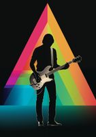 Plakat 42x59,4cm Pryzmat przez Gitarę