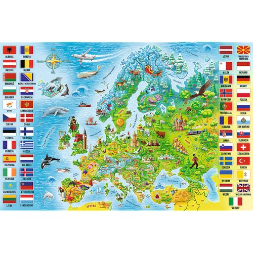 TREFL PUZZLE 160El Edukacyjna Mapa Europy na Arena.pl
