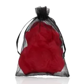 loverspremium płatki roż w organza bag bordowe dekoracyjne