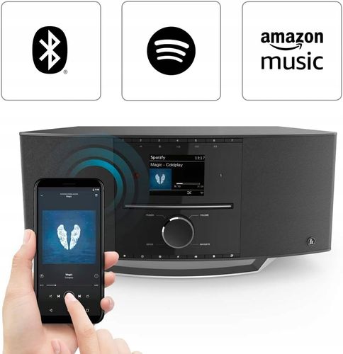 Radio sieciowe DAB+, FM, internetowe Hama DIR3510SCBTX Odtwarzacz CD Czarny na Arena.pl