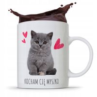 Kubek Prezent Dla Chłopaka Kocham Cie Myszko Z Nadrukiem Ze Zdjęciem