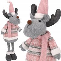 RENIFER świąteczny DUŻY dekoracja ŁOŚ figurka