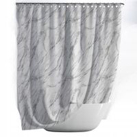 ZASŁONKA ZASŁONA PRYSZNICOWA 180x200CM MARMUR POLIESTROWA KÓŁKA KURTYNA