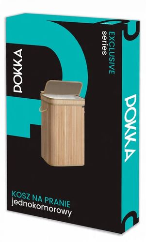 KOSZ NA PRANIE BAMBUSOWY BIELIZNĘ SKŁADANY POJEMNY JEDNOKOMOROWY WĄSKI na Arena.pl