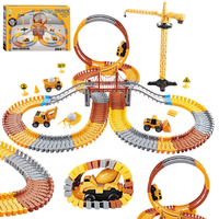 TOR SAMOCHODOWY WYŚCIGOWY ZESTAW KONSTRUKCYJNY ZNAKI DROGOWE KLOCKI AUTKA