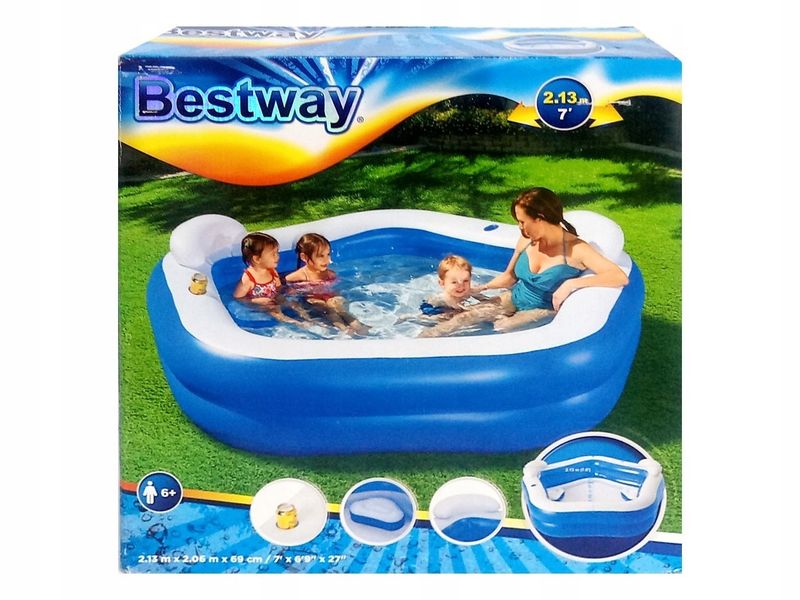 Dmuchany basen - Bestway 69x206x213cm - 575L zdjęcie 1