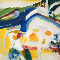 Reprodukcje obrazów The cow - Wassily Kandinsky Rozmiar - 20x20