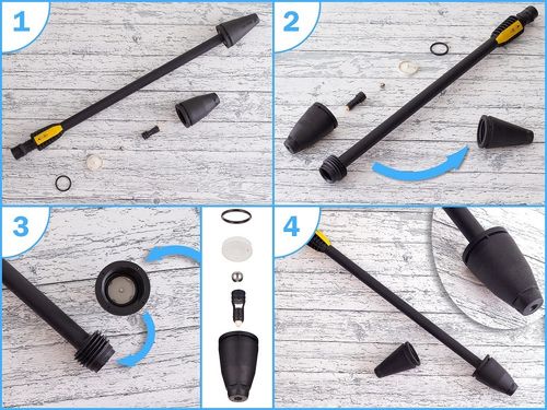 Zestaw naprawczy turbodyszy do Karcher K2 K3 K4 K5 dyszy rotacyjnej TURBO na Arena.pl