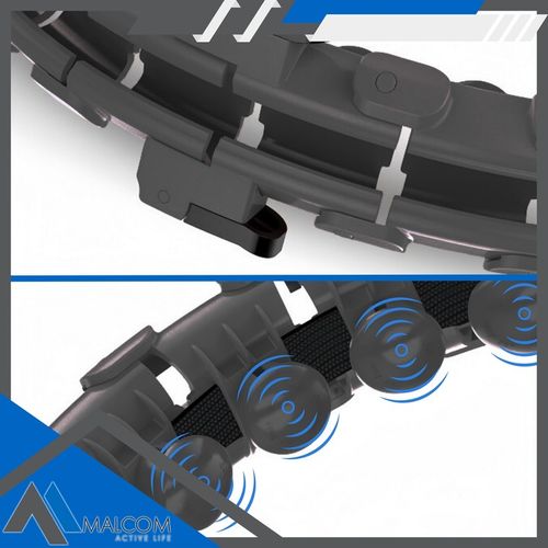 HULA HOP ODCHUDZAJĄCE Z OBCIĄZENIEM WYPUSTKI MASAŻER METALOWE ŁOŻYSKA SMART na Arena.pl