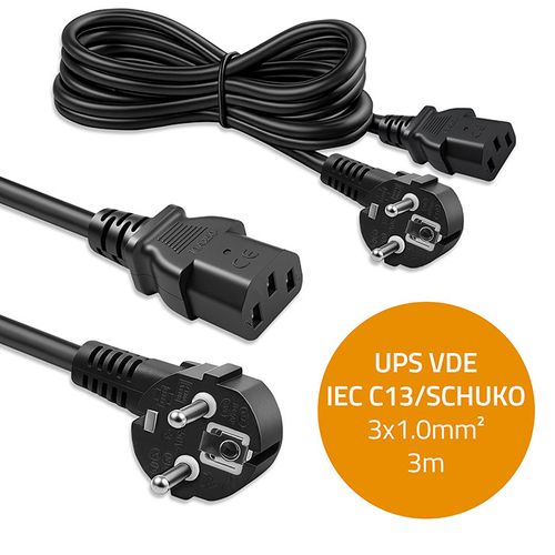 Qoltec kabel zasilający Schuko-IEC C13 3m na Arena.pl