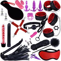 Największy Zestaw Bdsm 28 Elementów, Mix Sex Gadżetów, Zestaw Dla Par