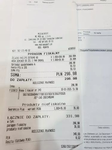 Żelazko parowe PHILIPS Seria 5000 DST5040/80 na Arena.pl