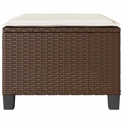 3-cz. zestaw mebli bistro z poduszkami, brązowy, polirattan na Arena.pl