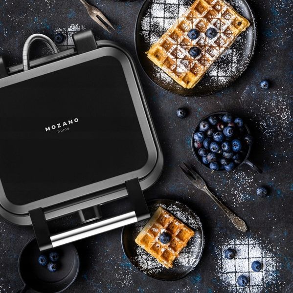 GOFROWNICA 2 DUŻE CHRUPIĄCE GOFRY MOZANO MOCNA 2200W zdjęcie 9