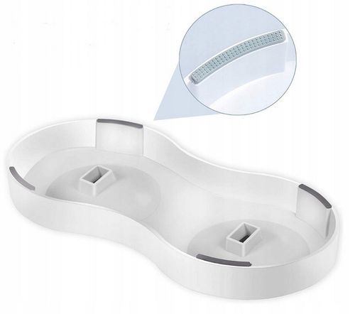 Podwójna Miska dla Kota Miska dla małego Psa Regulowana Antypoślizgowa na Arena.pl