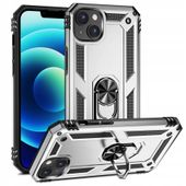 ETUI PANCERNE AFARER NA TELEFON IPHONE 14 PLUS SREBRNE Z UCHWYTEM