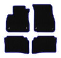 Dywaniki welurowe CARLUX-BLUE do Opel Insignia B 2017- czarne, niebieskie