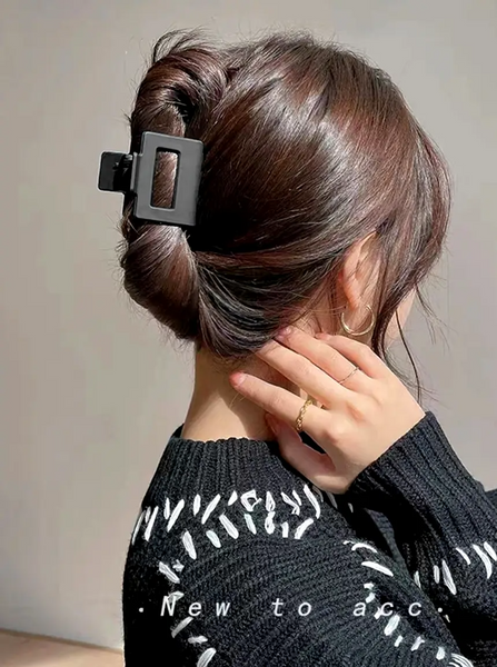 Zestaw 5 szt czarne matowe klamry do włosów spinki zdjęcie 5