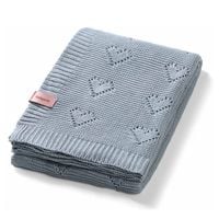 BABYONO Kocyk dzianinowy bambusowy SZARY