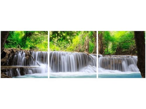 90X30CM WODOSPAD TRÓJ OBRAZ na Arena.pl