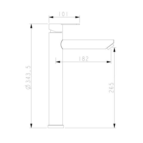 Bateria umywalkowa wysoka WEZER EKO11A-09 na Arena.pl