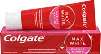 COLGATE MAX WHITE BYE BYE STAINS PASTA DO ZĘBÓW WYBIELAJĄCA 75 ML