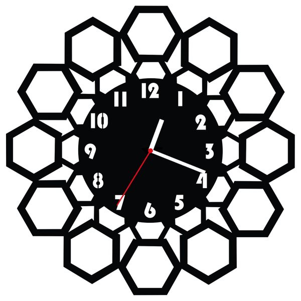ZEGAR ŚCIENNY GEOMETRIA 38cm M 105.10 zdjęcie 2