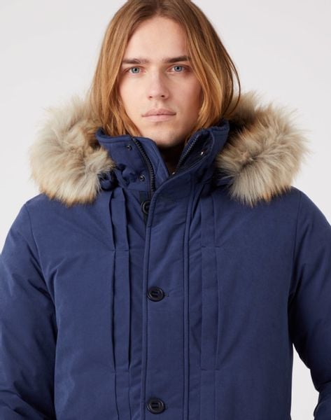WRANGLER PARKA JACKET MĘSKA KURTKA ZIMOWA NAVY W4E6X7114 3XL zdjęcie 3