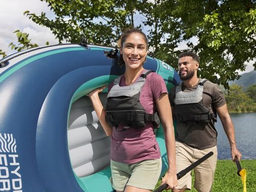 PONTON DMUCHANY 2 OSOBOWY HYDRO-FORCE TREK X2 + POMPKA WIOSŁA BESTAWY 61153 na Arena.pl