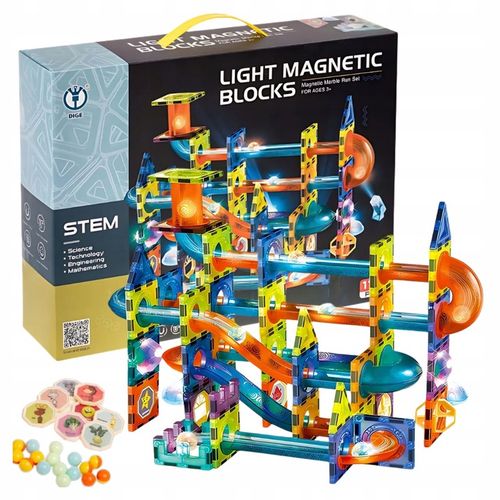 TOR KULKOWY 110 ELEMENTÓW DUŻY ZESTAW KULODROM KLOCKI KONSTRUKCYJNE na Arena.pl