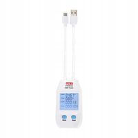 UNI-T UT658DUAL Tester Gniazd USB TYP A i C Pomiar Napięcia i Natężenia LCD