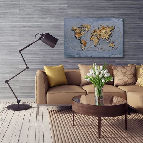 Deco Panel, Gazetowa mapa świata 50x40 na Arena.pl