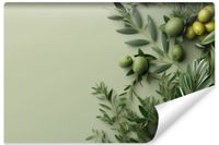 Fototapeta Do Kuchni Gałązki OLIWNE Natura Świeże Zioła 135cm x 90cm