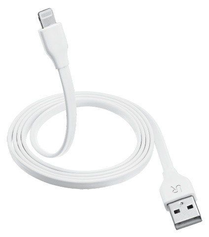 UrbanRevolt Flat Lightning Cable 1m - white na Arena.pl