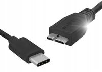 Kabel niktrade USB - USB typ C / microUSB / Lightning 1 m czarny