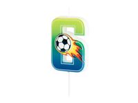 Świeczka urodzinowa z cyfrą "6", Piłka nożna