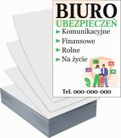 Ulotki A5 reklamowe firmowe 5000szt projekt w cenie BIURO UBEZPIECZEŃ