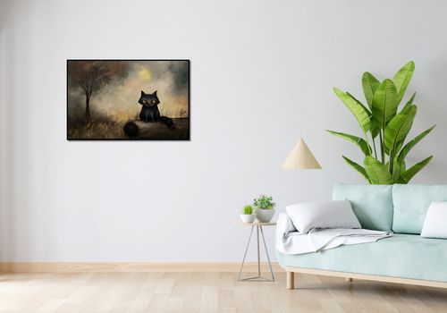 Plakat 91,5x60cm Czarny Kot na Arena.pl