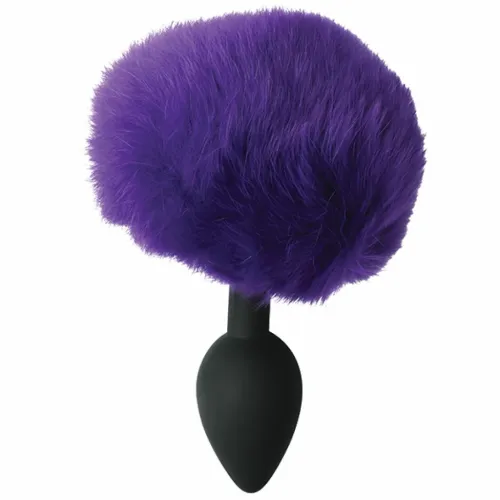 sportsheets sincerely bunny plug silikonowy z ozdobnym ogonkiem fioletowy na Arena.pl