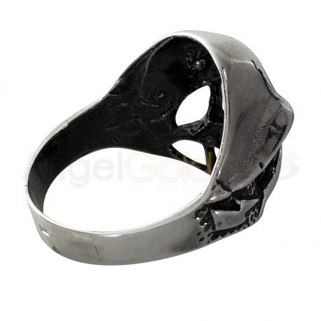 SREBRNY PIERŚCIEŃ Z CZASZKĄ PRÓBA SREBRA 925 na Arena.pl