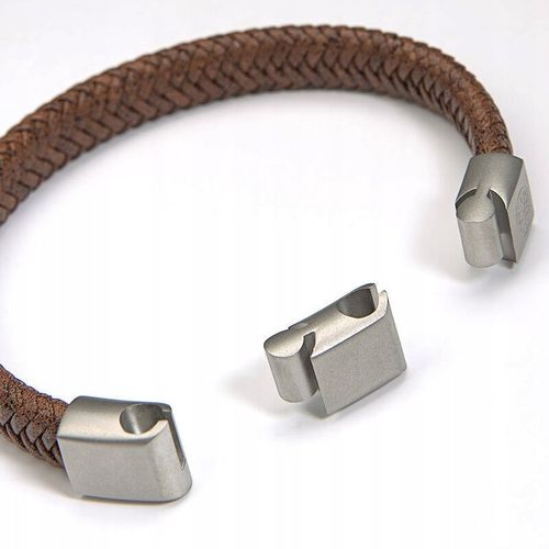 Bransoletka męska BETLEWSKI brązowa 22 cm BBPL-10-BRAZ1-R2 na Arena.pl