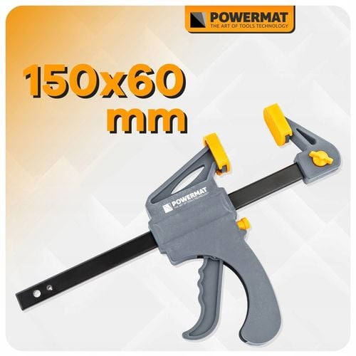 ŚCISK STOLARSKI ZACISK DŹWIGNIOWY 150x60 MM SZYBKOZACISKOWY AUTOMATYCZNY na Arena.pl